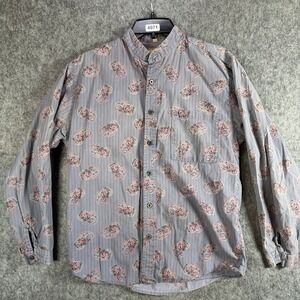 Way Maker Frontier Clothing Paisley Floral Print Long Sleeve Button Up Shirt